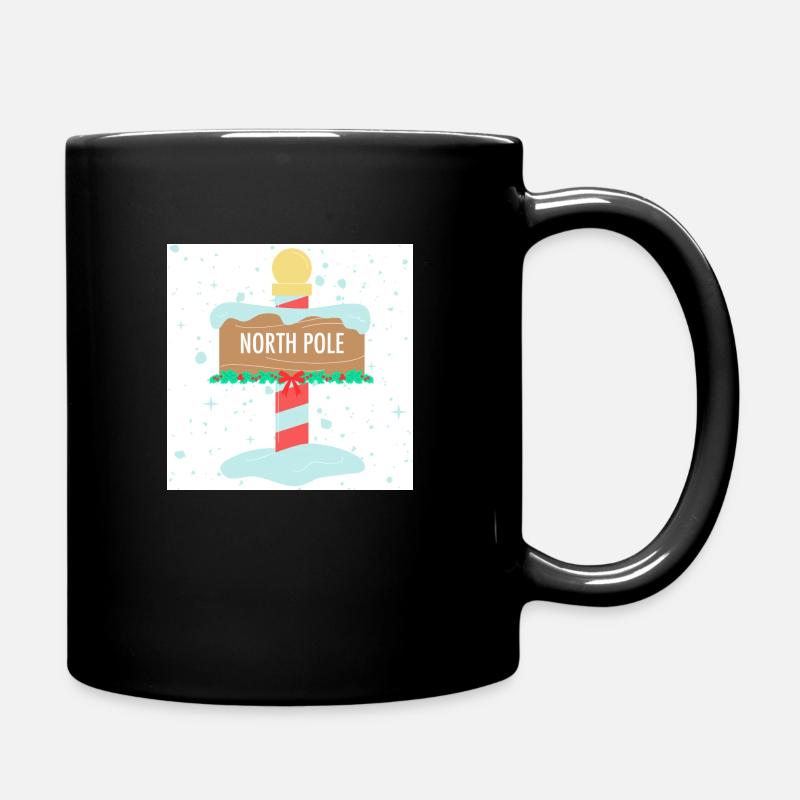 WEIHNACHTEN – NORDPOL - Tasse einfarbig - Schwarz
