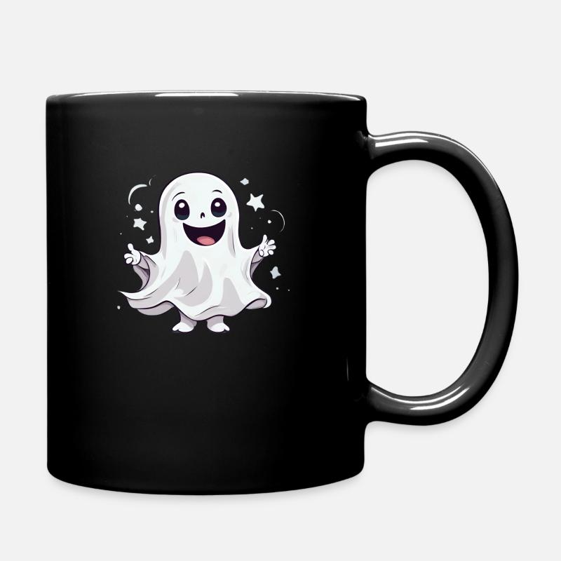 Friendly Ghost Celebration T-Shirt - Full Colour Mug - black