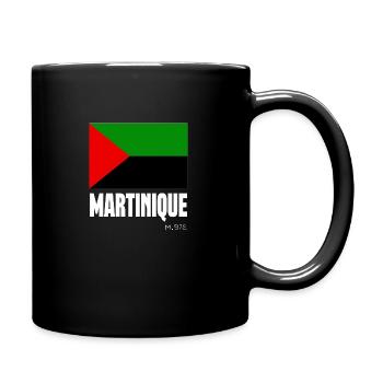 MARTINIQUE FLAG M.972 (white text) - Mug uni - noir - Droite