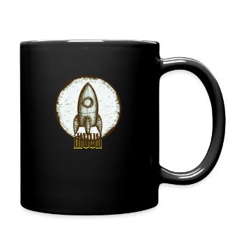 Mondreise - Tasse einfarbig - Schwarz - Rechts