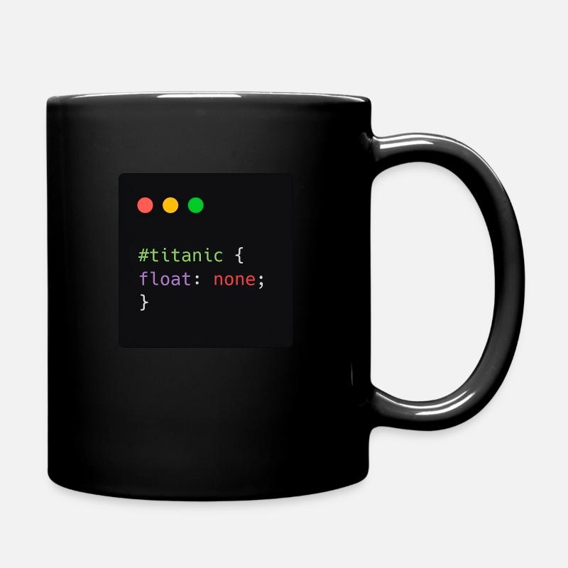 Le Titanic ne flotte pas - Mug uni - noir
