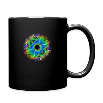 Auge - Tasse einfarbig - Schwarz - Rechts