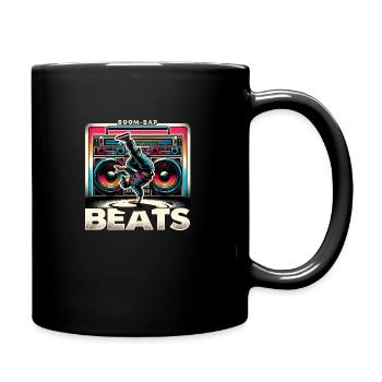 Boombox & Breakdance 2 - Full Colour Mug - black - Right