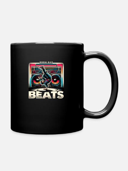Boombox & Breakdance 2 - Tasse einfarbig - Schwarz