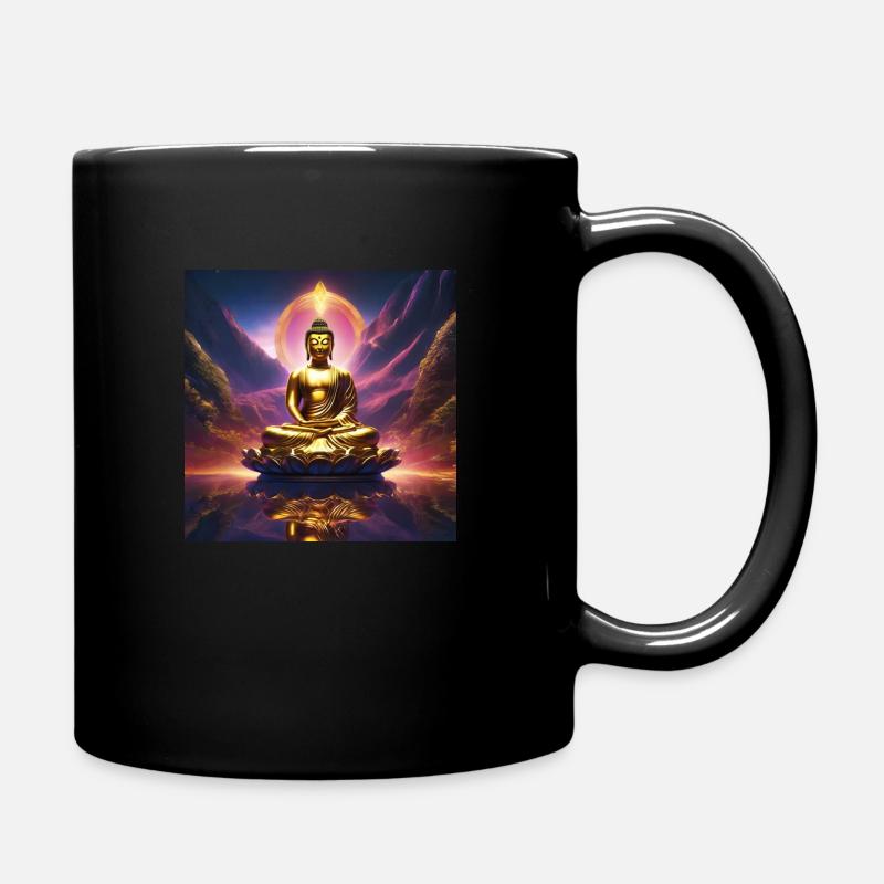 Buddha - Tasse einfarbig - Schwarz