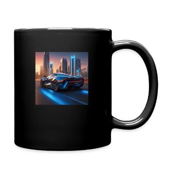 Voiture de sport 2035 - Mug uni - noir - Droite