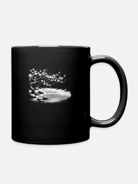 Illumination du jardin zen - Mug uni - noir
