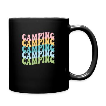 Retro Camping - Full Colour Mug - black - Right