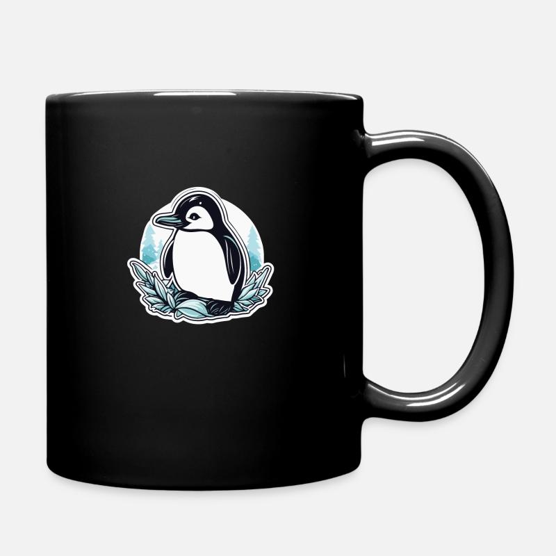 Illustration de Noël pingouin - Mug uni - noir