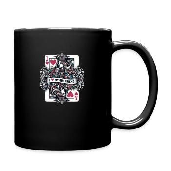 Königin Der Herzen T-shirt - Tasse einfarbig - Schwarz - Rechts