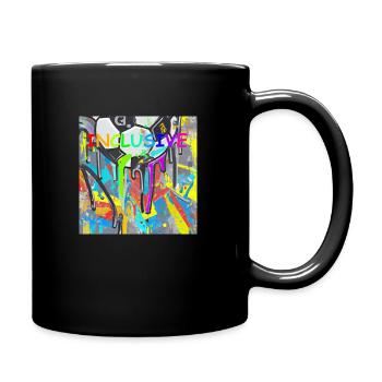 Football= Inclusive - Full Colour Mug - black - Right
