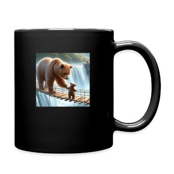 Bear Love - Full Colour Mug - black - Right
