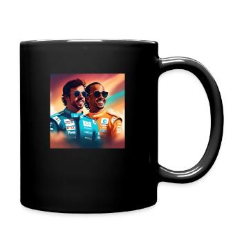F1 AI interpretation - Full Colour Mug - black - Right