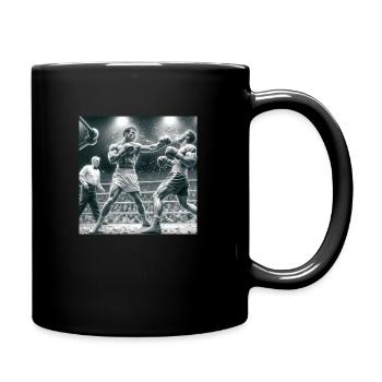 boxe réaliste boxe - Mug uni - noir - Droite