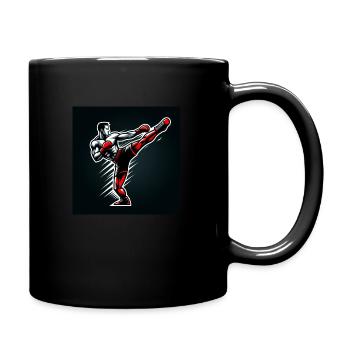 COUP DE PIED - Mug uni - noir - Droite