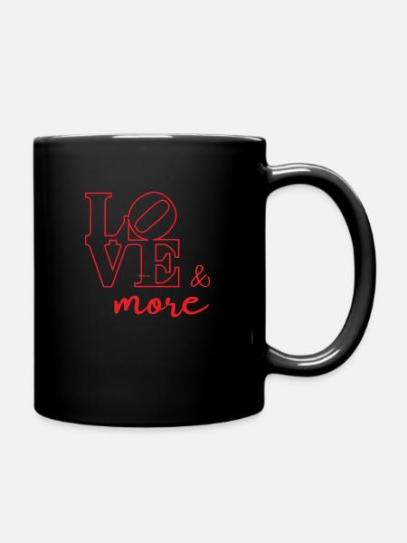 Love - Tasse einfarbig - Schwarz