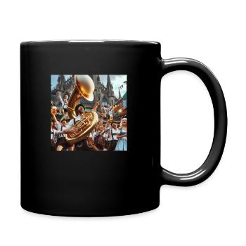 Tuba Bier - Tasse einfarbig - Schwarz - Rechts