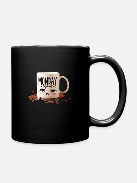 Lundi - Mug uni - noir