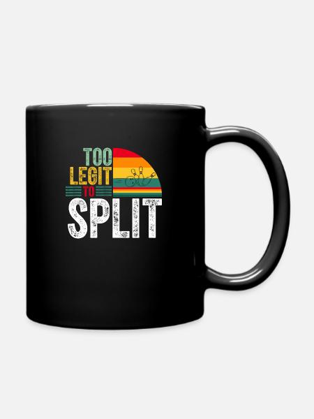 Trop Ligit Pour Diviser Drôle De Quilles Joueur De Bowling - Mug uni - noir