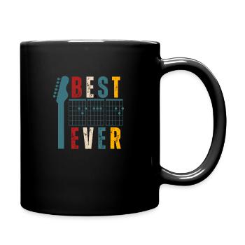 Gitarre Bester Vater aller Zeiten - Tasse einfarbig - Schwarz - Rechts