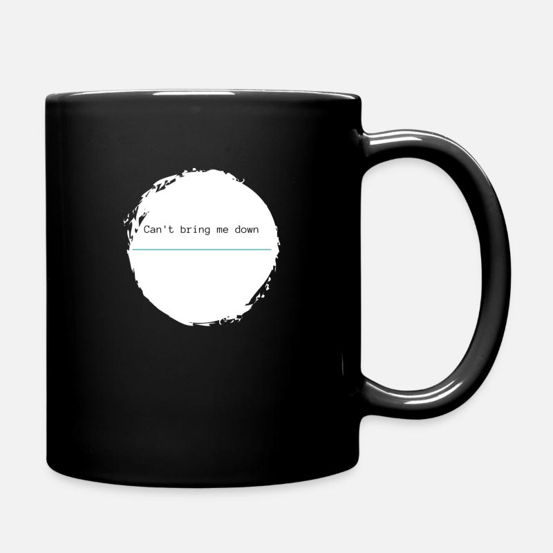 Can’t bring me down - trait d’union bleu - Mug uni - noir