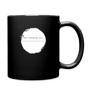 Drôle de dicton - Je ne peux pas me faire descendre bleu - Mug uni - noir - Droite