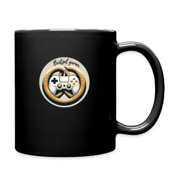 Gaming-Brezel - Tasse einfarbig - Schwarz - Rechts