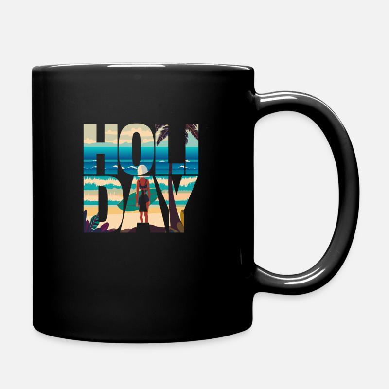 Vacances, Urlaub - Mug uni - noir