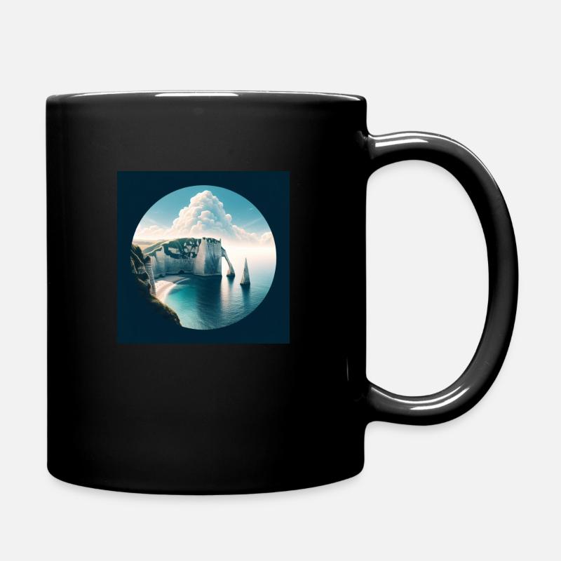 Falaise d'Etretat - Mug uni - noir
