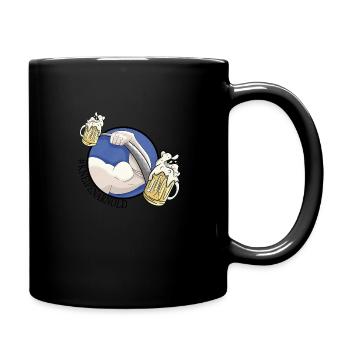 Kneipenarnold 2 - Tasse einfarbig - Schwarz - Rechts