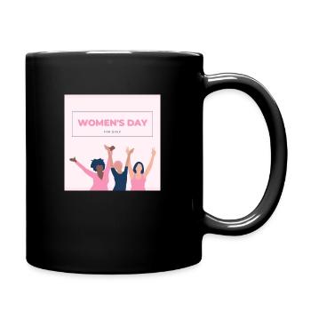 Women‘s day - Tasse einfarbig - Schwarz - Rechts