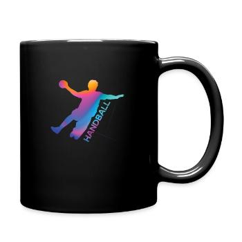 Handballer - Tasse einfarbig - Schwarz - Rechts