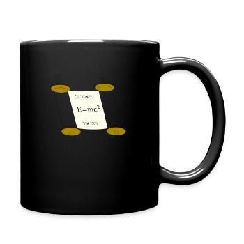 Tora Scroll with Einstein equation - Mug uni - noir - Droite
