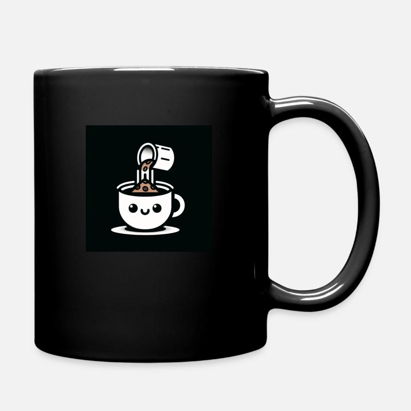 CuteCoffee - Tasse einfarbig - Schwarz