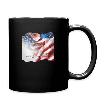 American - Mug uni - noir - Droite