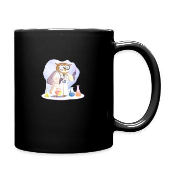 Clever Owl Scientist : Expériences à Weish - Mug uni - noir - Droite