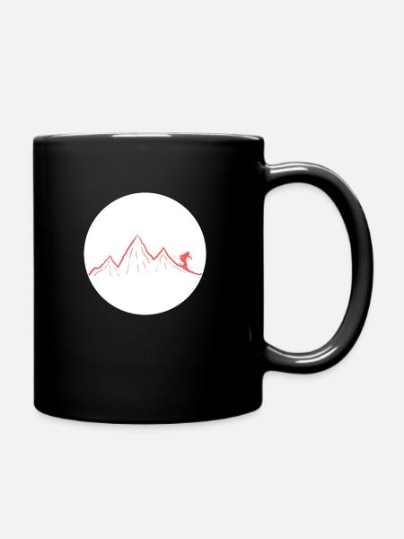 Ski dich frei! (rot) - Tasse einfarbig - Schwarz
