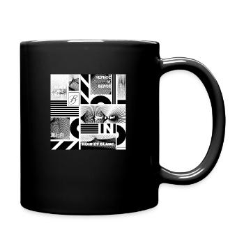 #1 NOIR ET BLANC - Mug uni - noir - Droite