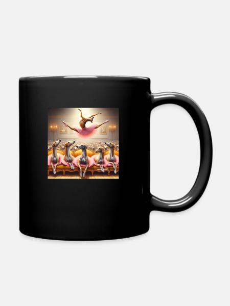The Greyhound Ballet, the Greyhound Ballet - Full Colour Mug - black