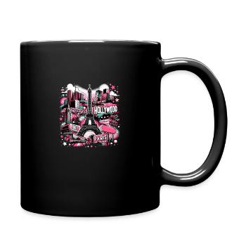 Merveille de la ville Paris Hollywood – Métropole romantique - Mug uni - noir - Droite