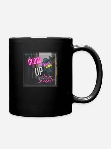 Glow Up - Tasse einfarbig - Schwarz