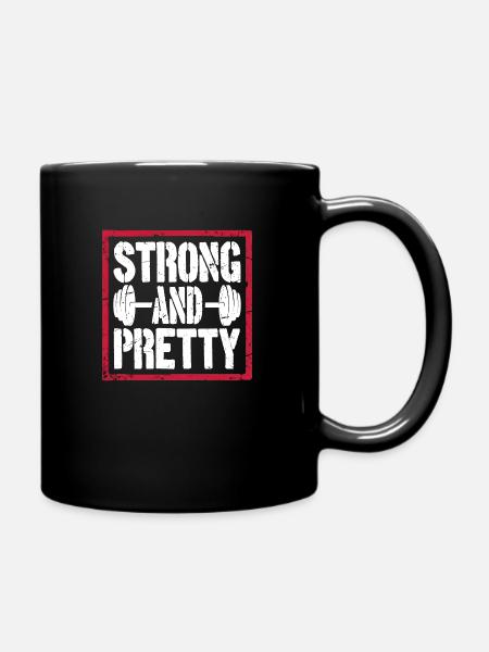 Forte Et Assez Drôle Gym Fitness Dire - Mug uni - noir