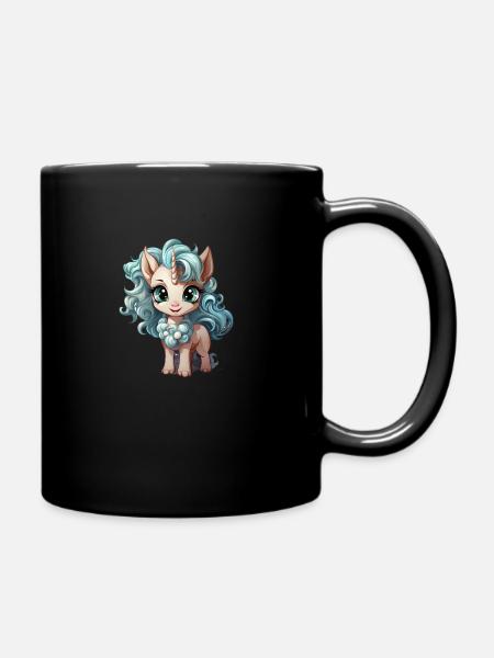 uni1 - Tasse einfarbig - Schwarz