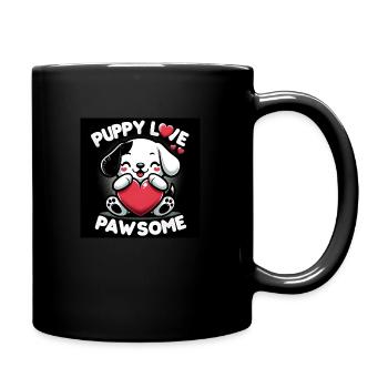 L’amour pur du chiot - Mug uni - noir - Droite
