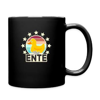 The Ente - Tasse einfarbig - Schwarz - Rechts