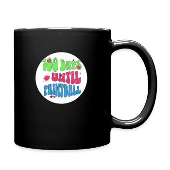 100 DAYS UNTILL PAINTBALL, HEARTS EDITION - Full Colour Mug - black - Right