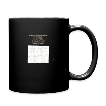Strichliste keine snacks - Tasse einfarbig - Schwarz - Rechts