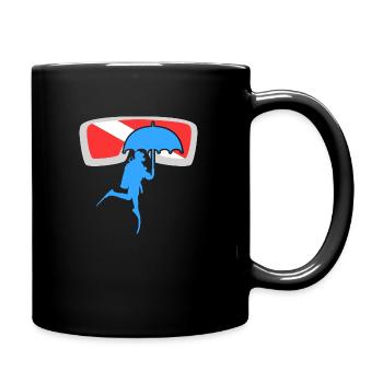 Oxygene Diving Exploration Scuba Diver Freediving - Tasse einfarbig - Schwarz - Rechts
