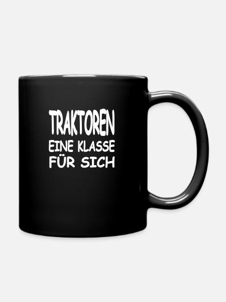 Traktoren - Tasse einfarbig - Schwarz