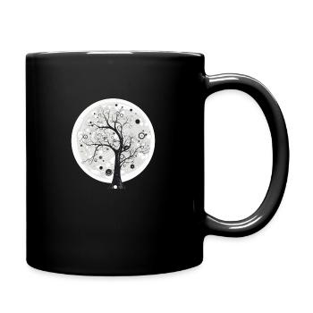 Wunder Fantasie Baum - Tasse einfarbig - Schwarz - Rechts